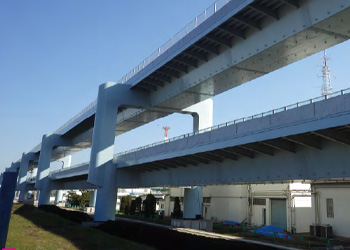 圏央道茅ヶ崎工区（ 神奈川県） 繊維シート剥落防止