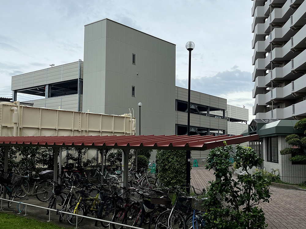 完成した自走式駐車場