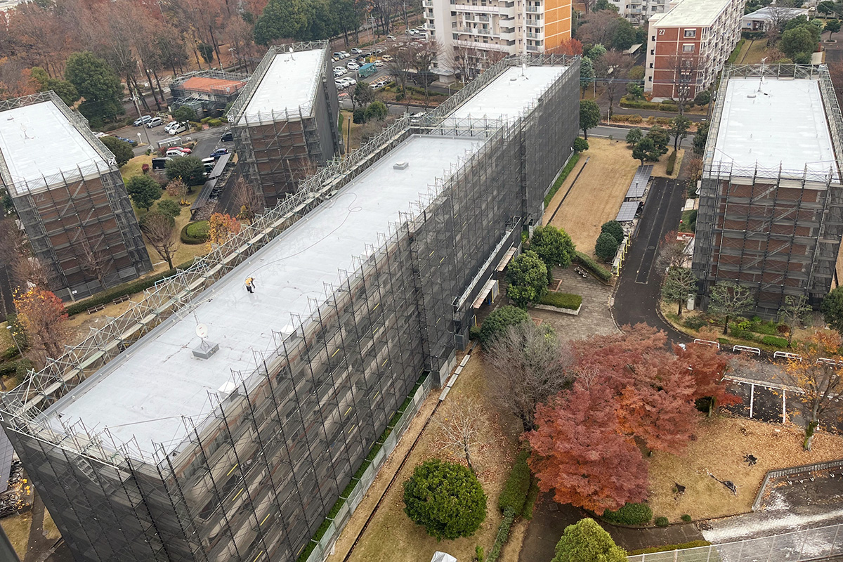 団地型マンション　大規模修繕工事